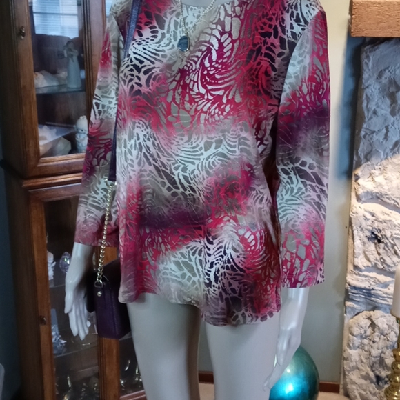 JM Collection Blouse - Picture 3 of 3